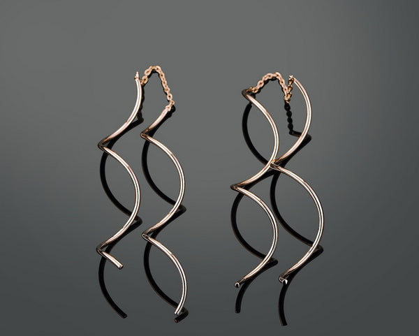 Iutopian Twisted Bar  Dangle Earrings