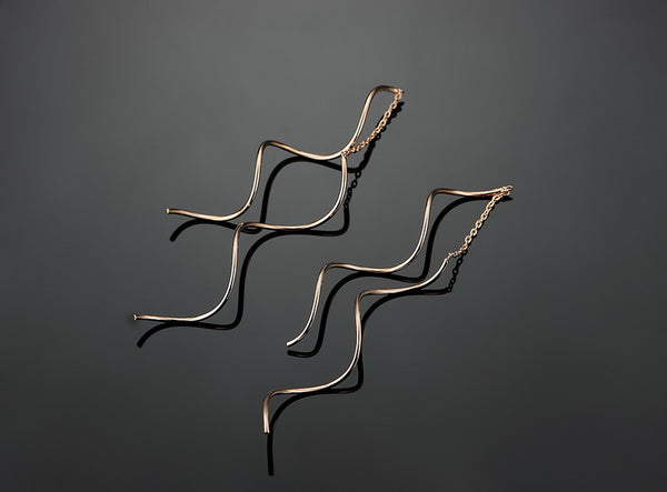 Iutopian Twisted Bar  Dangle Earrings