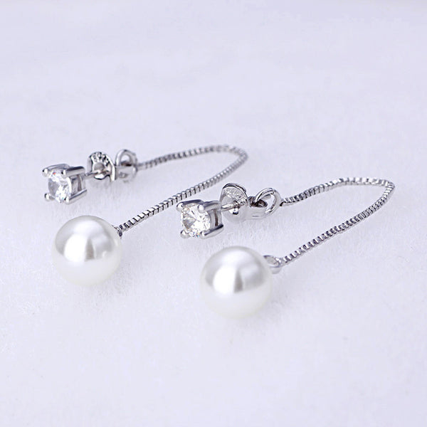 Long Chain Earrings Rhinestone