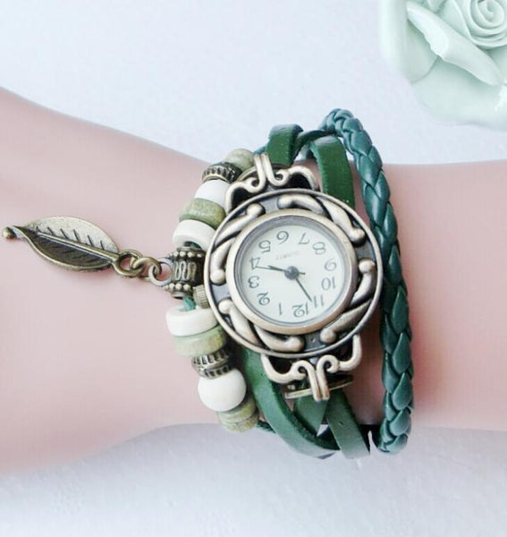 Genuine Leather Vintage Quartz