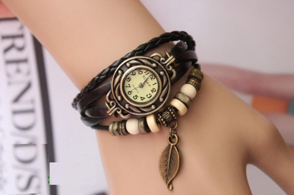 Genuine Leather Vintage Quartz