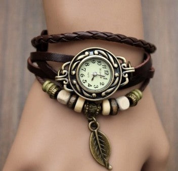 Genuine Leather Vintage Quartz