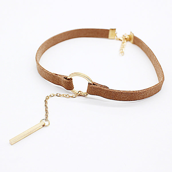 Small Circle Velvet Chokers Necklace