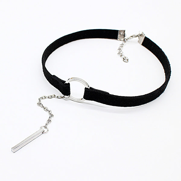 Small Circle Velvet Chokers Necklace
