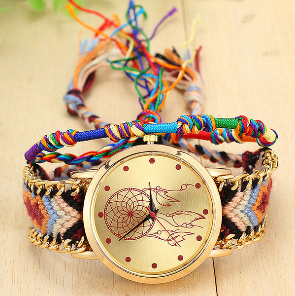 Knitted Dreamcatcher Friendship Watch