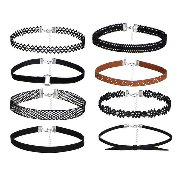 PU Leather Choker Necklaces