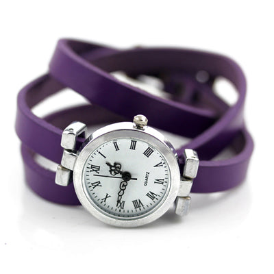 Long Leather Vintage Watch