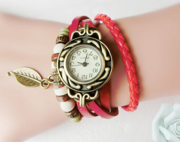 Genuine Leather Vintage Quartz