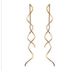 Iutopian Twisted Bar  Dangle Earrings