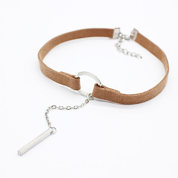 Small Circle Velvet Chokers Necklace