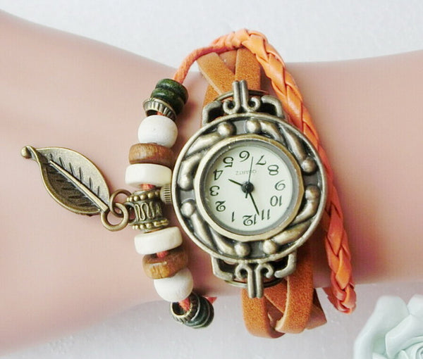 Genuine Leather Vintage Quartz